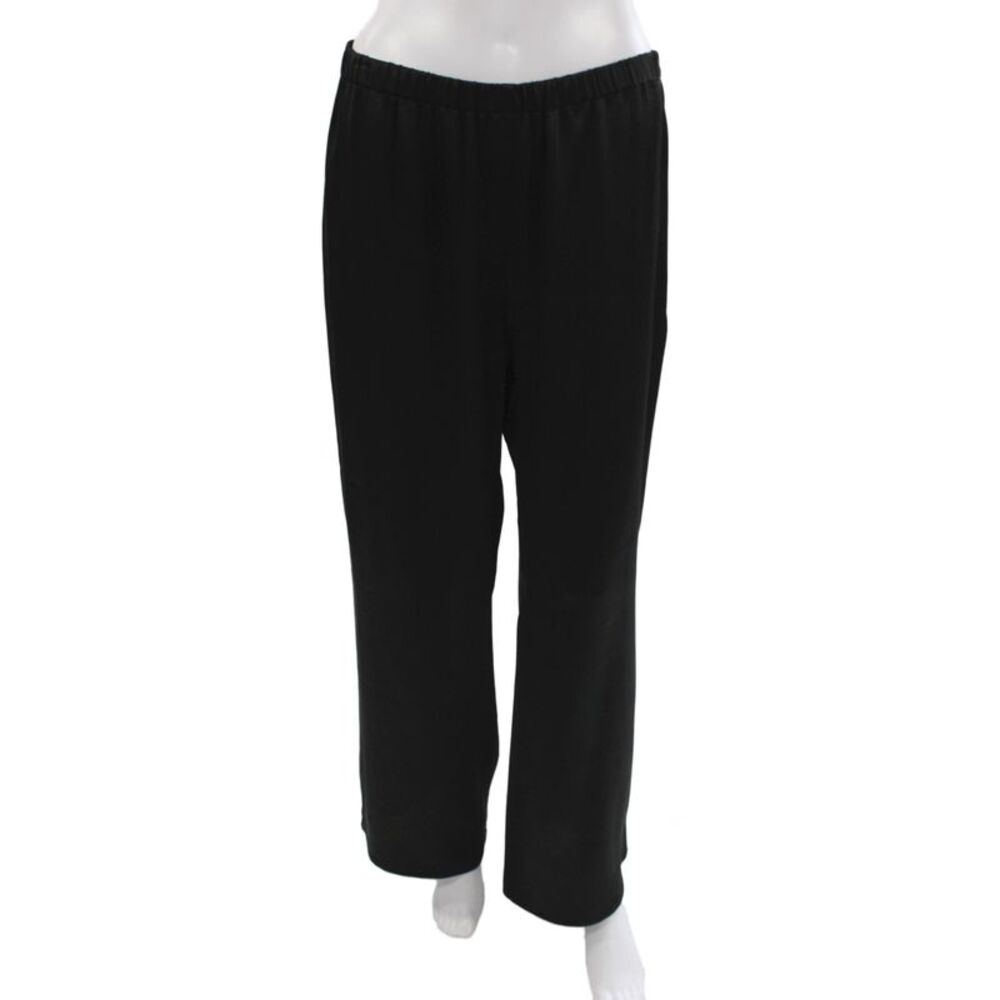 Antonelli Unisex Black Sweatpants Drawstring Silk Blend Size 44